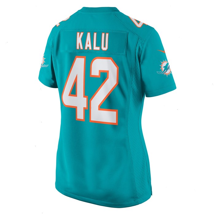 Joshua Kalu Miami Dolphins Nike Women's Team Game Jersey - Aqua