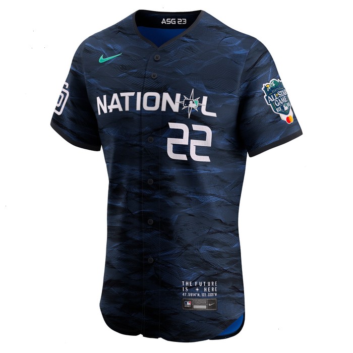 Juan Soto National League Nike 2023 MLB All-Star Game Vapor Premier Elite Player Jersey - Royal