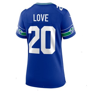 Julian Love Seattle Seahawks Nike Women's Throwback Player Game Jersey - Royal