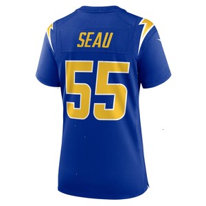 Junior Seau Los Angeles Chargers Nike Women's Retired Game Jersey - Royal