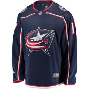 Justin Danforth Columbus Blue Jackets Fanatics Branded Home Breakaway Player Jersey - Navy