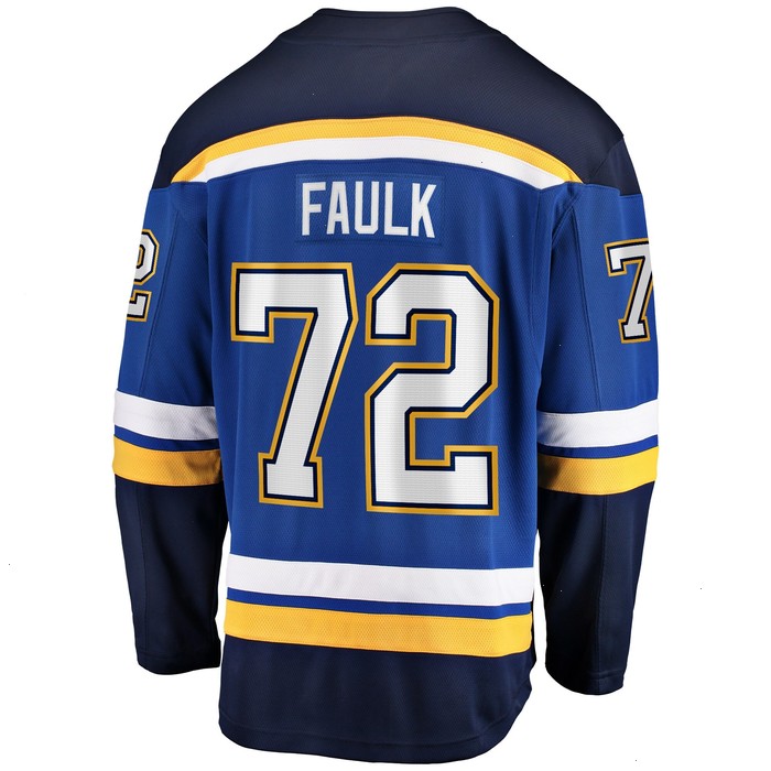 Justin Faulk St. Louis Blues Fanatics Branded Home Breakaway Player Jersey - Blue