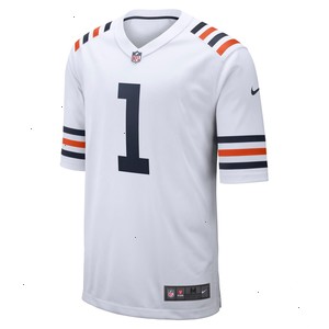 Justin Fields Chicago Bears Nike 2021 NFL Draft First Round Pick Alternate Classic Game Jersey - White