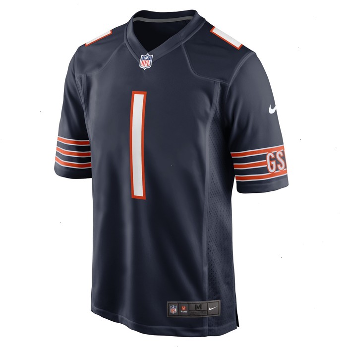 Justin Fields Chicago Bears Nike Player Game Jersey - Navy