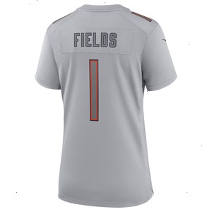 Justin Fields Chicago Bears Nike Women's Atmosphere Fashion Game Jersey - Gray