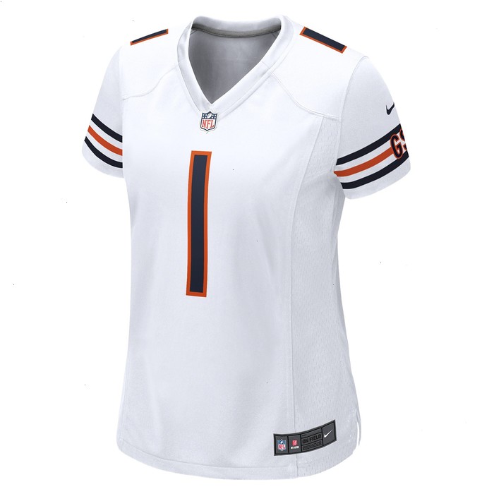 Justin Fields Chicago Bears Nike Women's Game Jersey - White