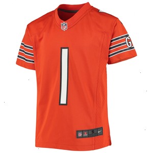 Justin Fields Chicago Bears Nike Youth Game Jersey - Orange