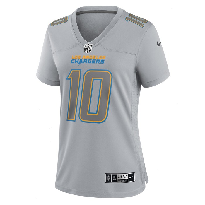 Justin Herbert Los Angeles Chargers Nike Women's Atmosphere Fashion Game Jersey - Gray