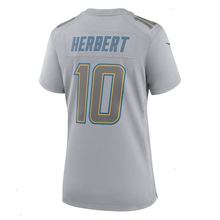 Justin Herbert Los Angeles Chargers Nike Women's Atmosphere Fashion Game Jersey - Gray