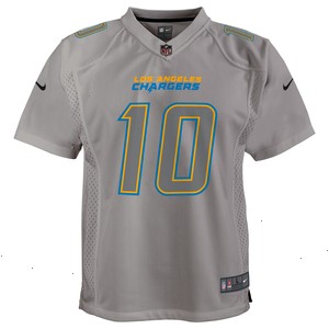 Justin Herbert Los Angeles Chargers Nike Youth Atmosphere Game Jersey - Gray