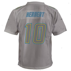 Justin Herbert Los Angeles Chargers Nike Youth Atmosphere Game Jersey - Gray