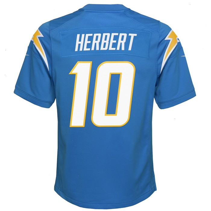 Justin Herbert Los Angeles Chargers Nike Youth Game Jersey - Powder Blue