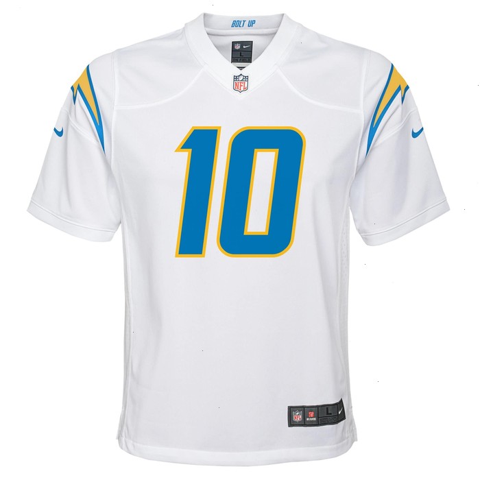 Justin Herbert Los Angeles Chargers Nike Youth Game Jersey - White