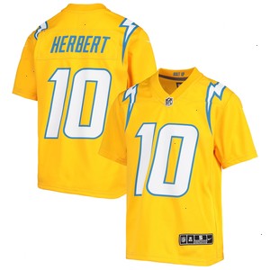 Justin Herbert Los Angeles Chargers Nike Youth Inverted Team Game Jersey - Gold