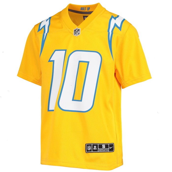 Justin Herbert Los Angeles Chargers Nike Youth Inverted Team Game Jersey - Gold