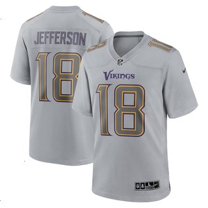 Justin Jefferson Minnesota Vikings Nike Atmosphere Fashion Game Jersey - Gray