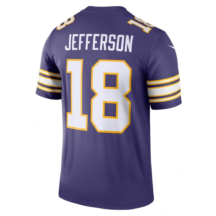 Justin Jefferson Minnesota Vikings Nike Classic Legend Player Jersey - Purple