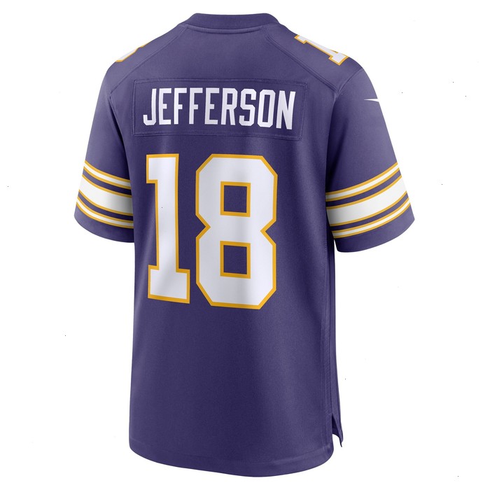 Justin Jefferson Minnesota Vikings Nike Classic Player Game Jersey - Purple