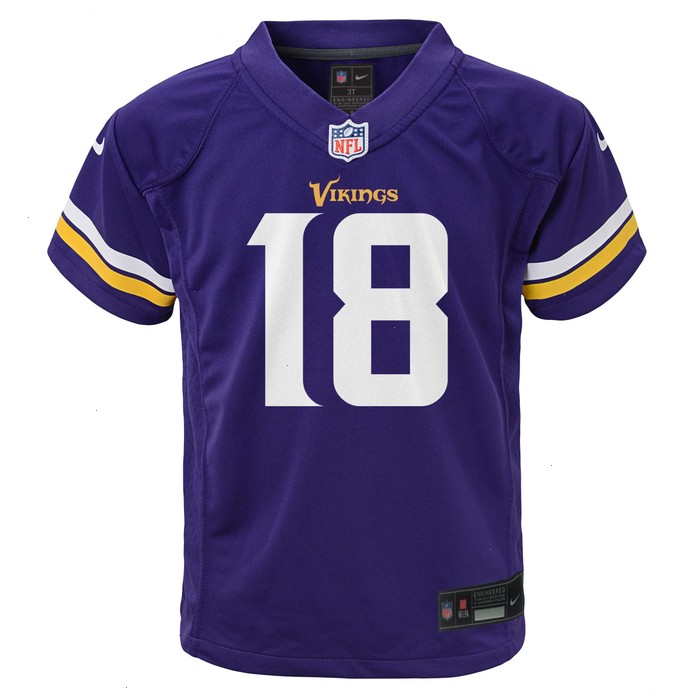 Justin Jefferson Minnesota Vikings Nike Toddler Game Jersey - Purple