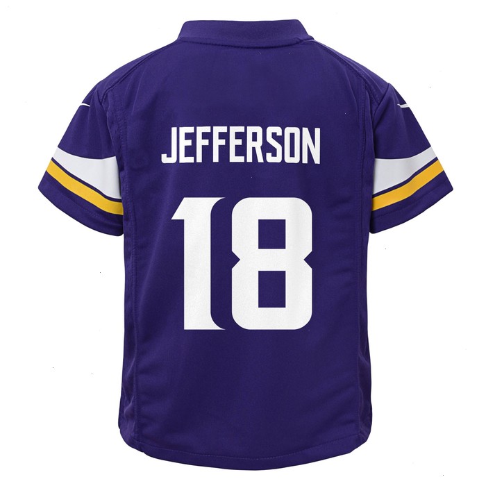 Justin Jefferson Minnesota Vikings Nike Toddler Game Jersey - Purple