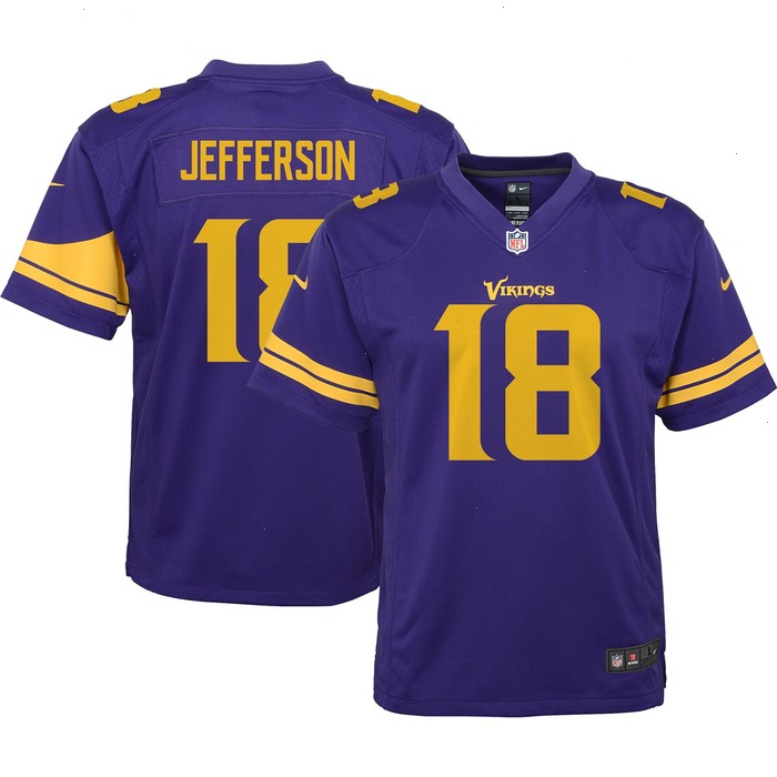 Justin Jefferson Minnesota Vikings Nike Youth Game Jersey - Purple