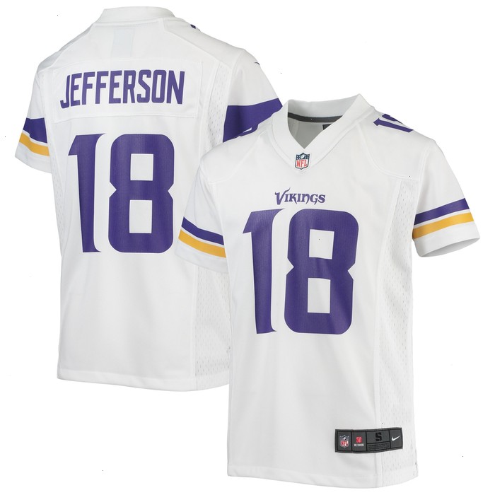 Justin Jefferson Minnesota Vikings Nike Youth Game Jersey - White