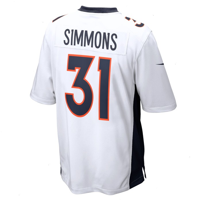 Justin Simmons Denver Broncos Nike Game Jersey - White