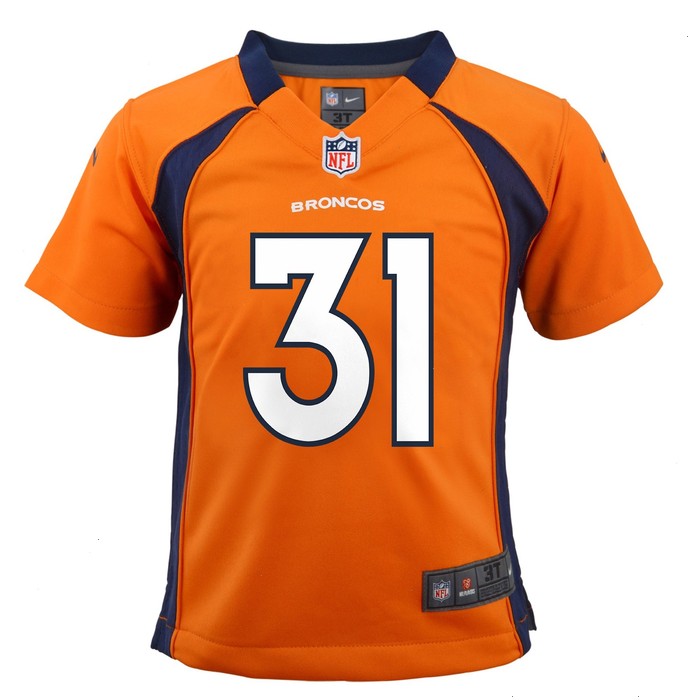 Justin Simmons Denver Broncos Nike Toddler Game Jersey - Orange