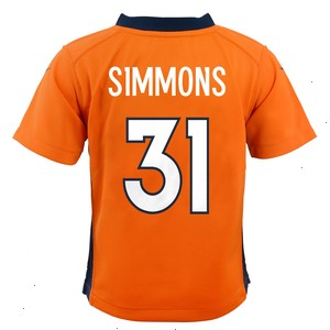 Justin Simmons Denver Broncos Nike Toddler Game Jersey - Orange