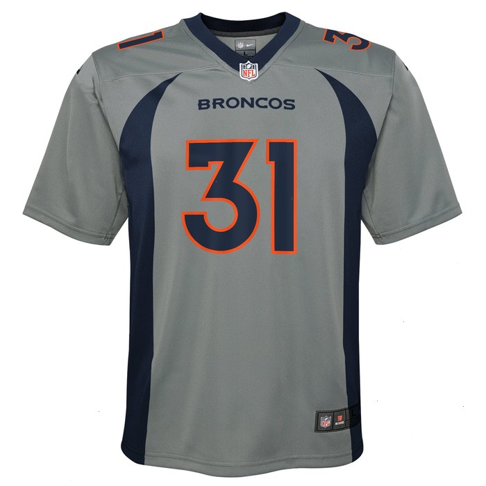 Justin Simmons Denver Broncos Nike Youth Inverted Game Jersey - Gray