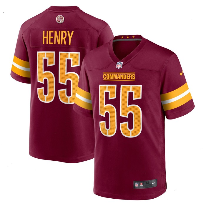 K.J. Henry Washington Commanders Nike Team Game Jersey - Burgundy