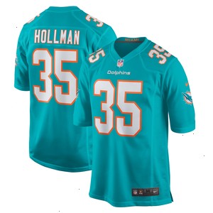 Ka'Dar Hollman Miami Dolphins Nike Home Game Player Jersey - Aqua