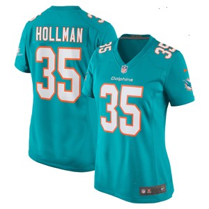 Ka'Dar Hollman Miami Dolphins Nike Women's Home Game Player Jersey - Aqua