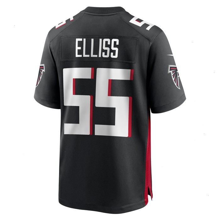 Kaden Elliss Atlanta Falcons Nike Game Player Jersey - Black