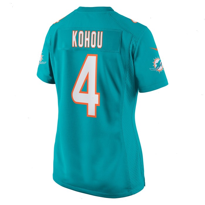 Kader Kohou Miami Dolphins Nike Women's Game Player Jersey - Aqua