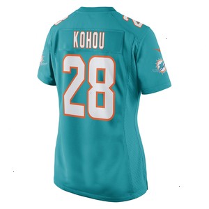 Kader Kohou Miami Dolphins Nike Women's Game Player Jersey - Aqua V1