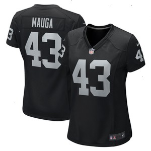 Kanai Mauga Las Vegas Raiders Nike Women's Team Game Jersey - Black