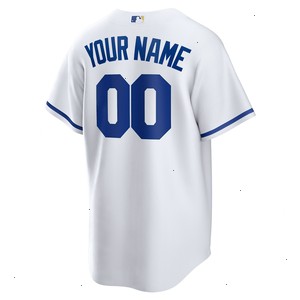 Kansas City Royals Nike Replica Custom Jersey - White