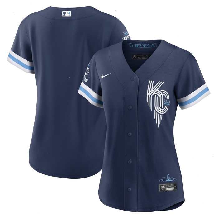 Kansas City Royals Nike Women's 2022 City Connect Replica Jersey - Navy