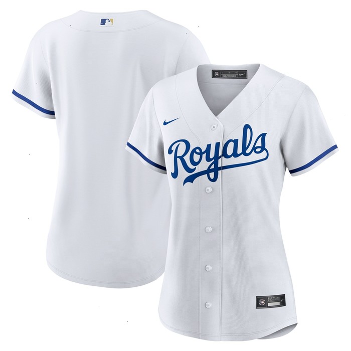 Kansas City Royals Nike Women's Home Replica Team Logo Jersey - White