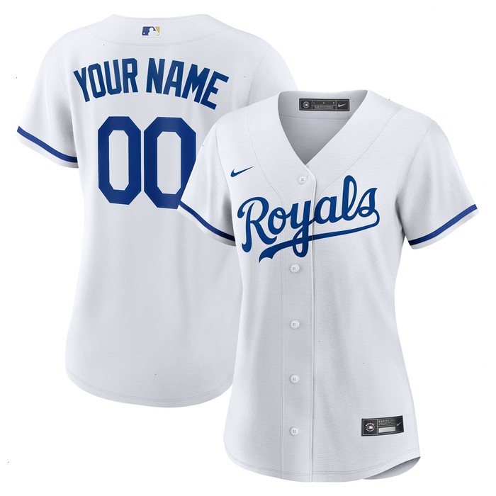 Kansas City Royals Nike Women's Replica Custom Jersey - White