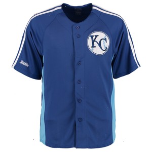 Kansas City Royals Stitches Cut off Man Fashion Full Button Jersey - Royal