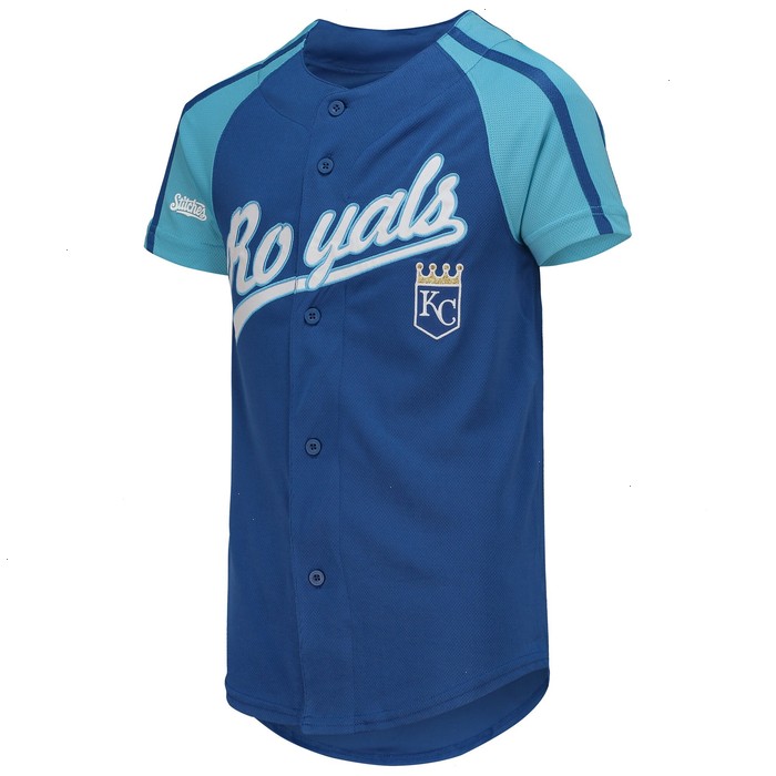 Kansas City Royals Stitches Youth Team Logo Jersey - Royal