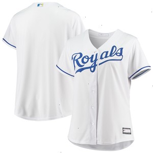 Kansas City Royals Women's Plus Size Home Replica Team Jersey - White