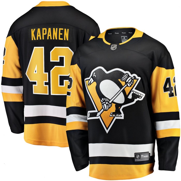 Kasperi Kapanen Pittsburgh Penguins Fanatics Branded Home Breakaway Jersey - Black