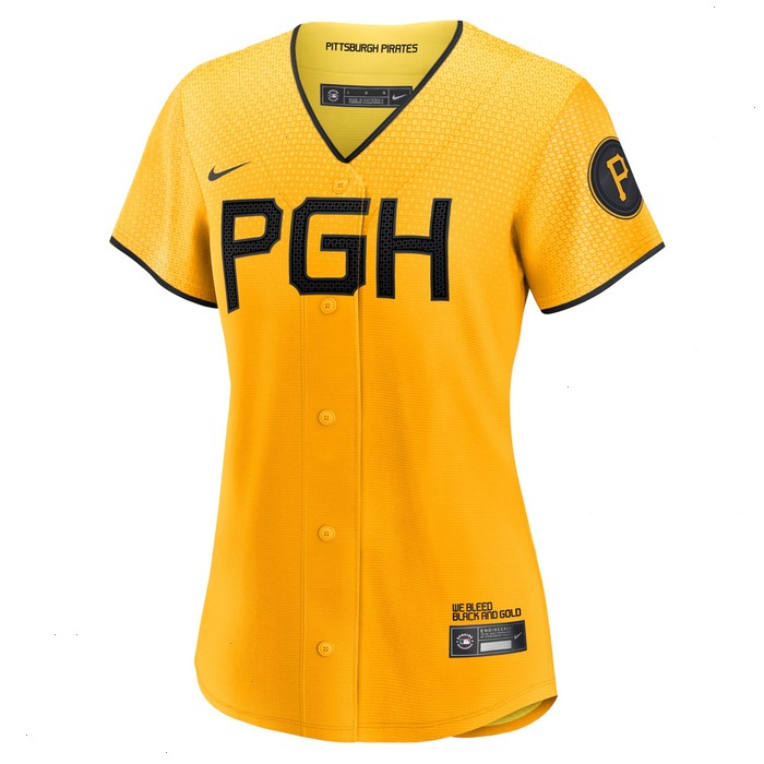 Ke'Bryan Hayes Pittsburgh Pirates Nike Women's 2023 City Connect Replica Player Jersey - Gold