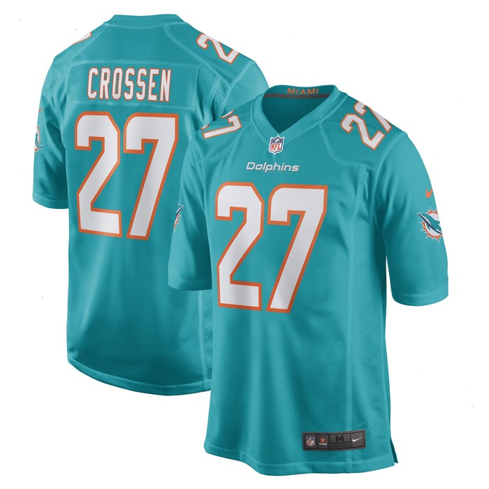 Keion Crossen Miami Dolphins Nike Game Player Jersey - Aqua