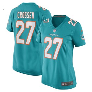 Keion Crossen Miami Dolphins Nike Women's Game Player Jersey - Aqua