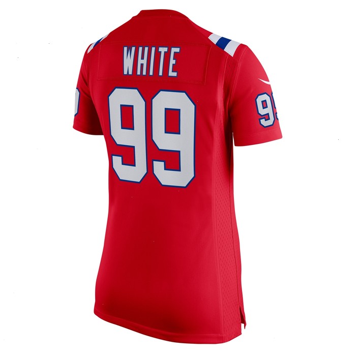 Keion White New England Patriots Nike Women's Alternate Team Game Jersey - Red