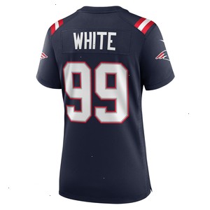 Keion White New England Patriots Nike Women's Team Game Jersey - Navy